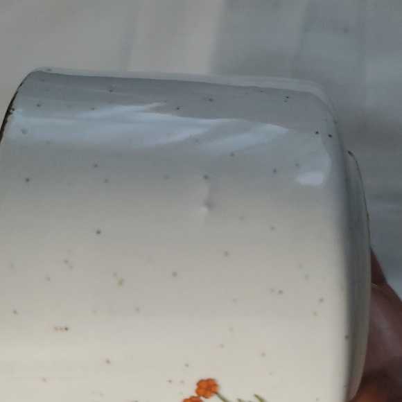 : Vintage Floral Teapot & warmer Set with 5 tea cups Stoneware Speckled - Picture 15 of 16